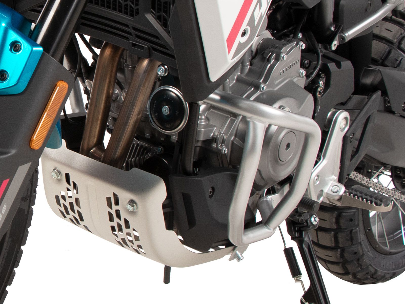 Arceau de protection du moteur argenté pour CFMoto 450 MT (24-) Hepco & Becker