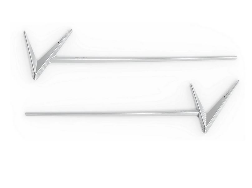 Inscription RIZOMA capot latéral pour Vespa Primavera/Sprint/Elettrica, argenté