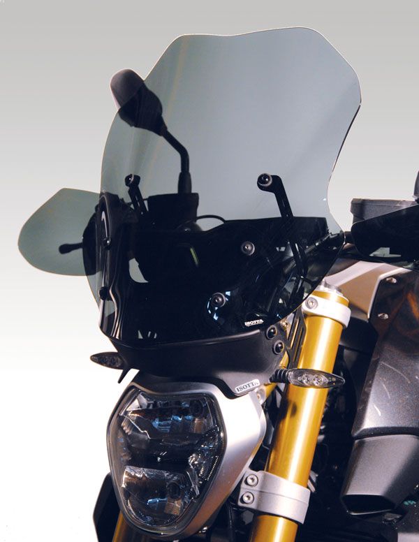 Bulle de hauteur moyenne et spoiler anti-éblouissement pour BMW R 1200 R (15-18)