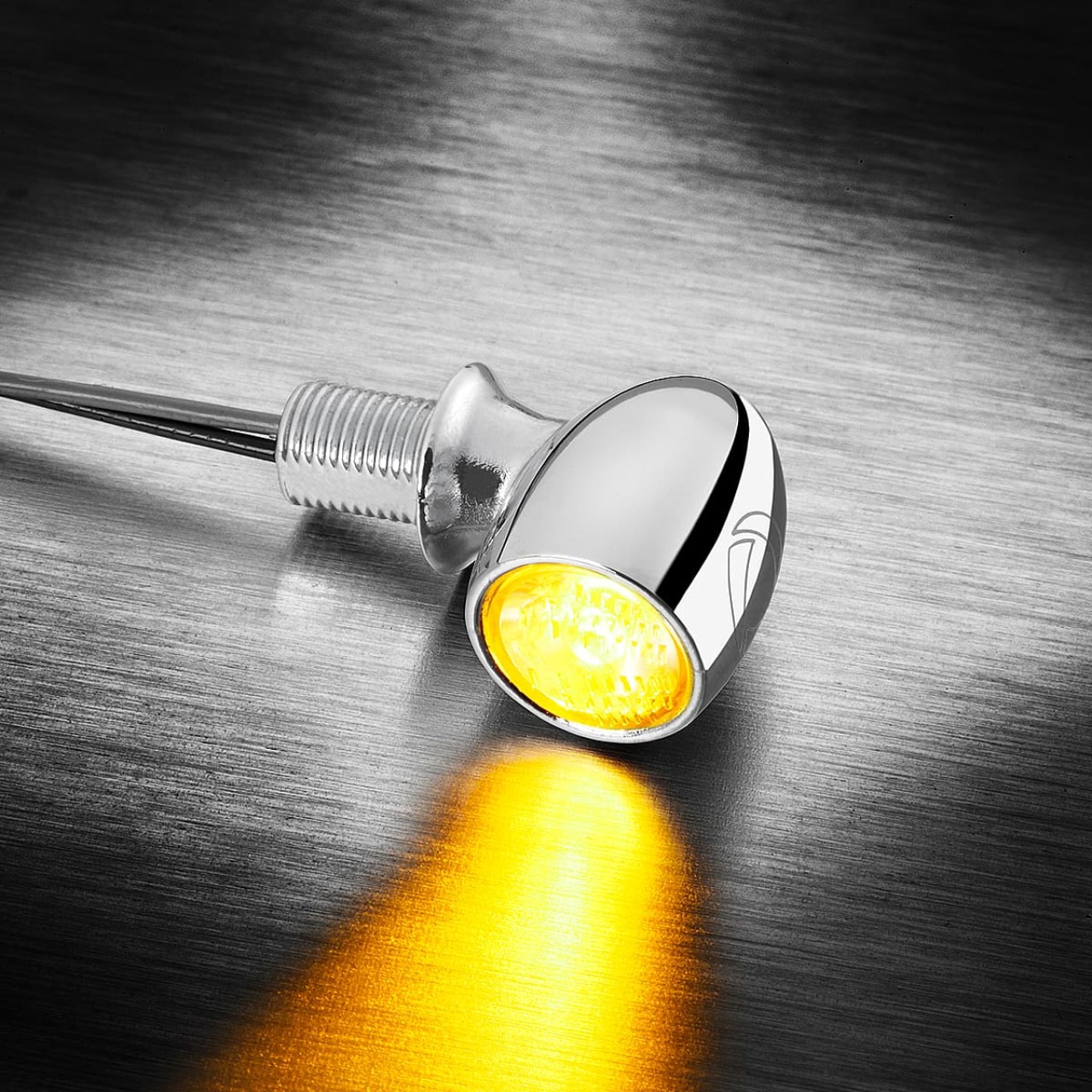 Kellermann Clignotant, Atto, aluminium, LED, V/H, L/R 12 V, chrome brillant, M5x0,5x6,5