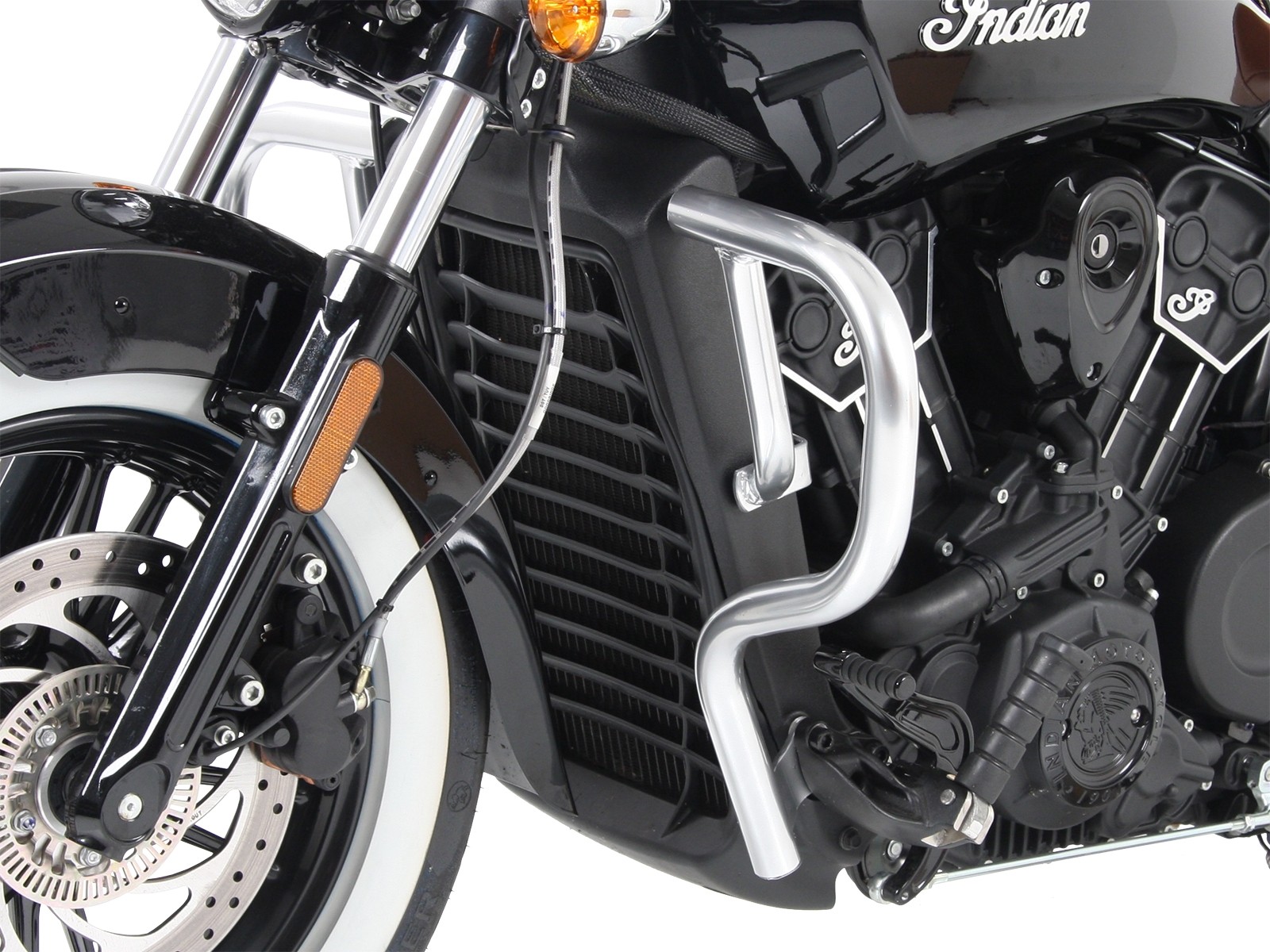 Arceau de protection moteur chromé pour Indian Scout Bobber (2017-)