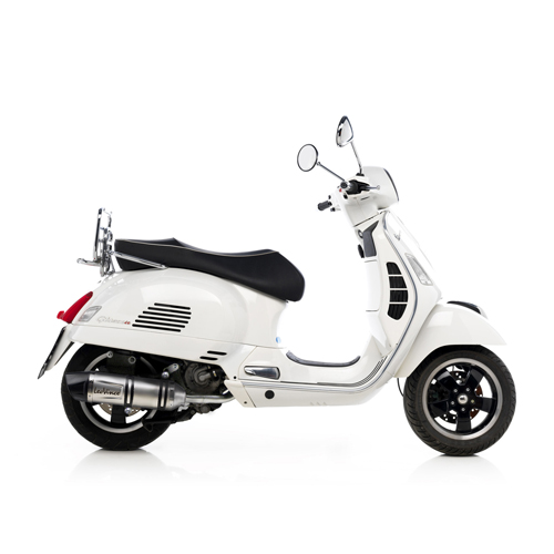 LeoVince système d'échappement SBK LV One Evo 2, acier inoxydable, slip on pour Vespa GTS / GTV