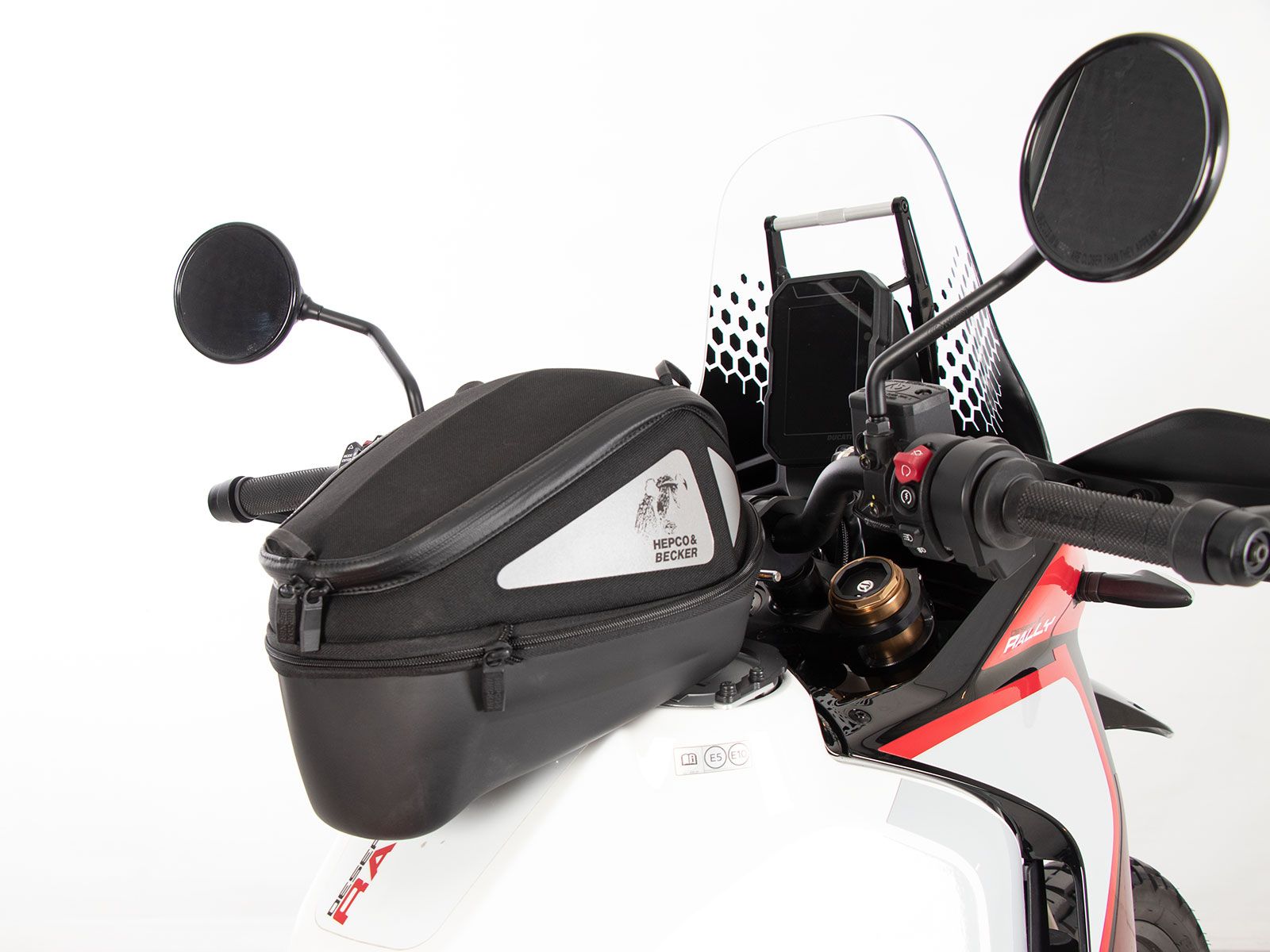 Anneau de réservoir Basic avec unité de fermeture de la sacoche de réservoir pour Ducati DesertX (22-) Hepco & Becker