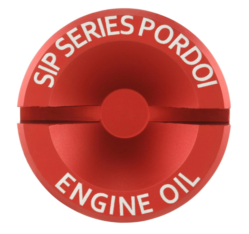 Bouchon de remplissage d'huile moteur pour Vespa LX/S 3V i.e. 125-150ccm 4T AC, rouge mat