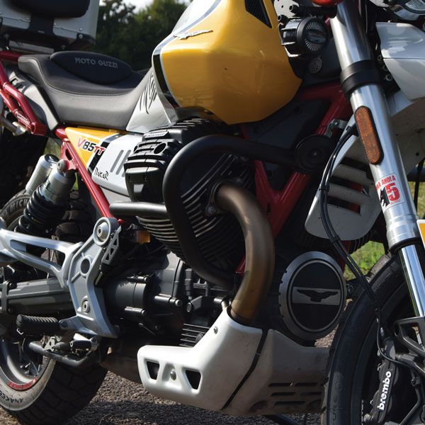 Arceau de protection moteur noir pour Moto Guzzi V85 TT