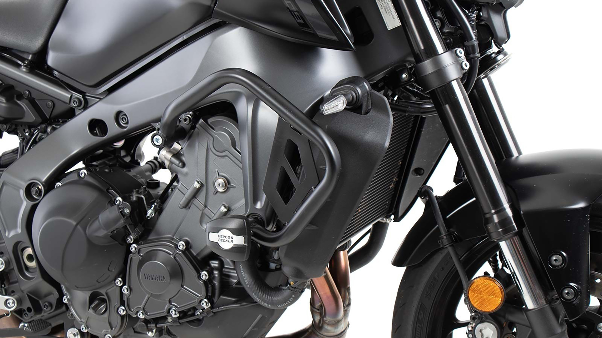 Arceau de protection moteur avec protectionpad pour Yamaha MT-09 (21-23) Hepco & Becker