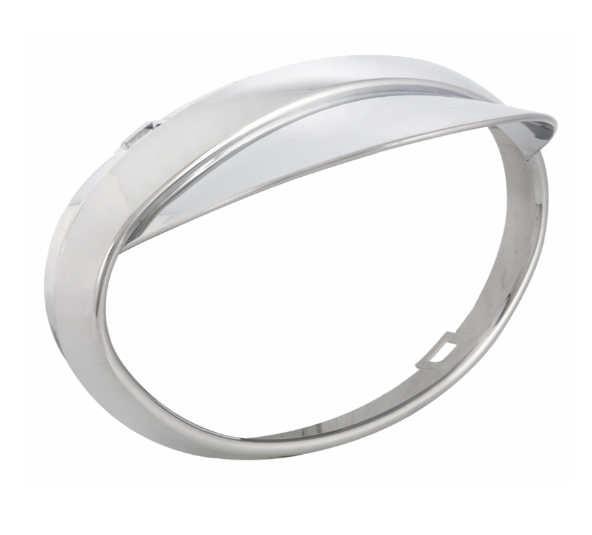 Anneau de lampe avec abat-jour pour Vespa ET2 /ET4 50-150ccm, chrome