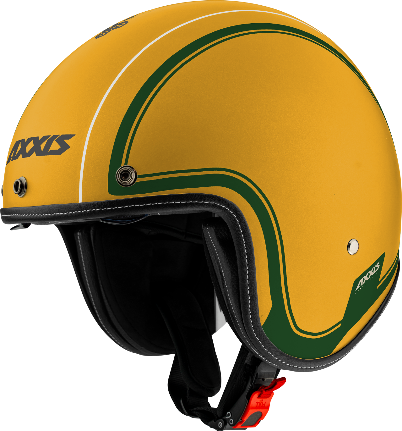 Casque jet Axxis, Hornet SV Royal, jaune mat