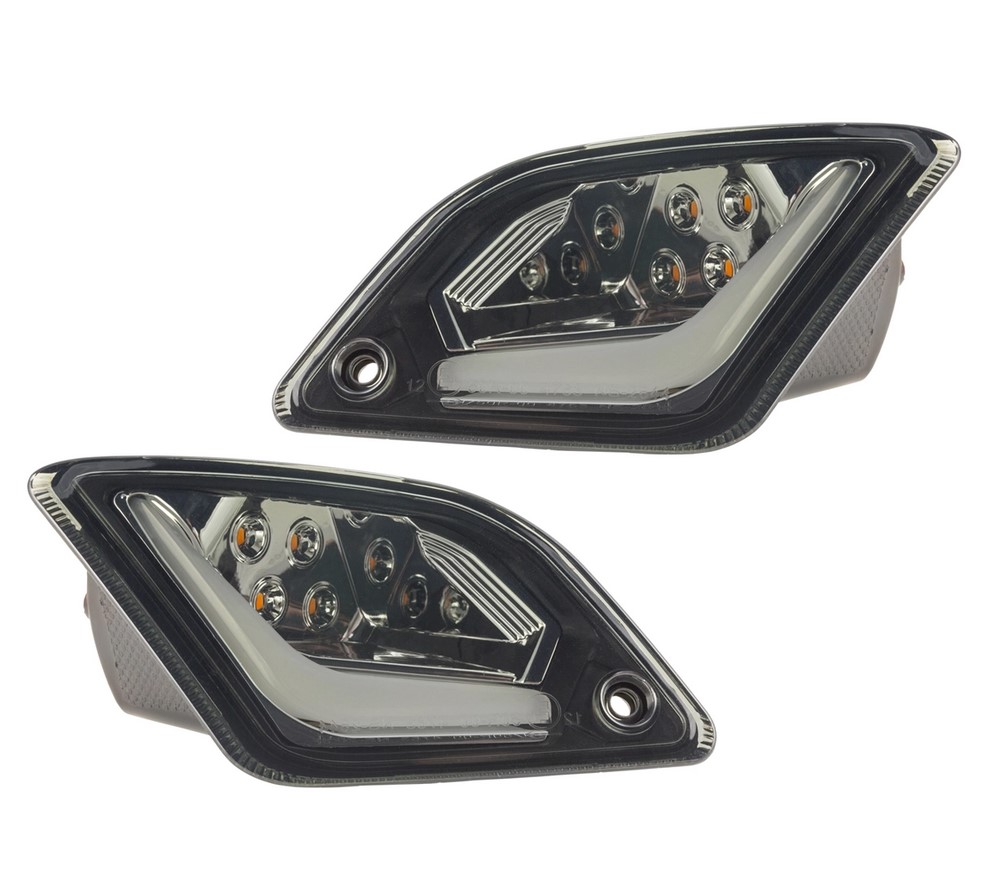 Kit de clignotants arrière gauche/droite pour Vespa GTS/GTS Super/GTV 125-300ccm ('14-22), teinté