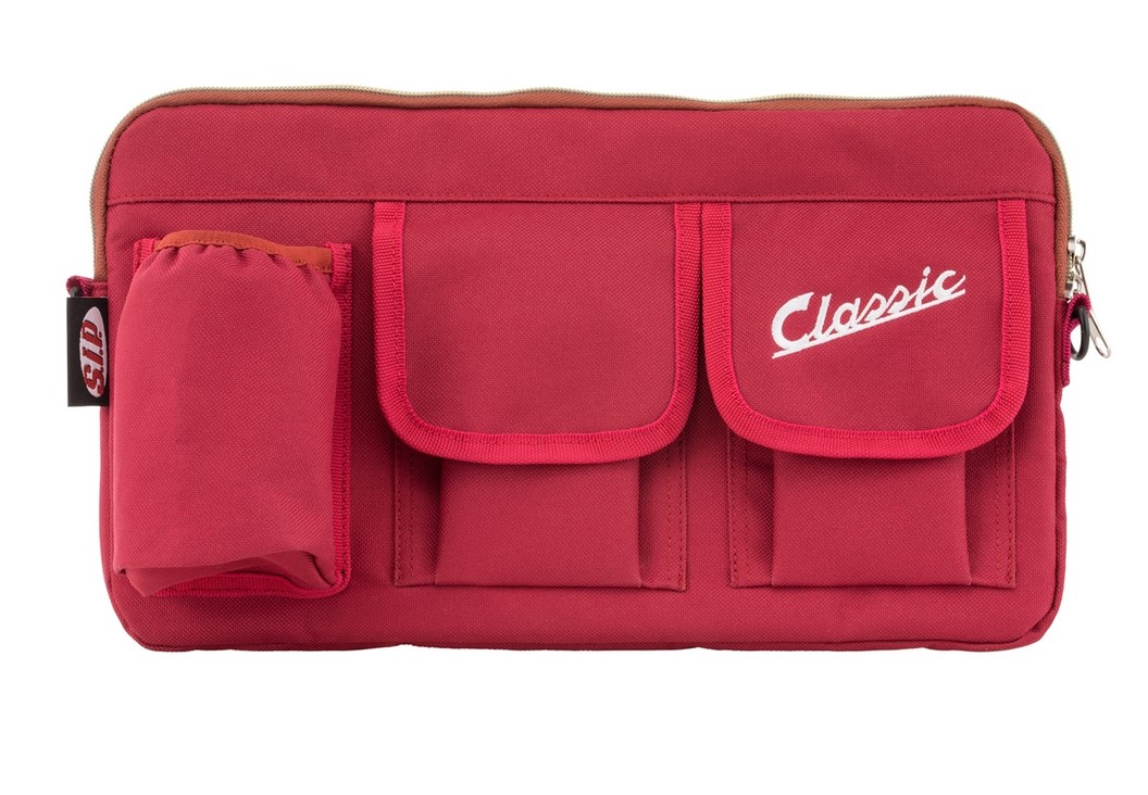 Sac "Classic" pour compartiment à bagages/boîte à gants Vespa - rouge, nylon