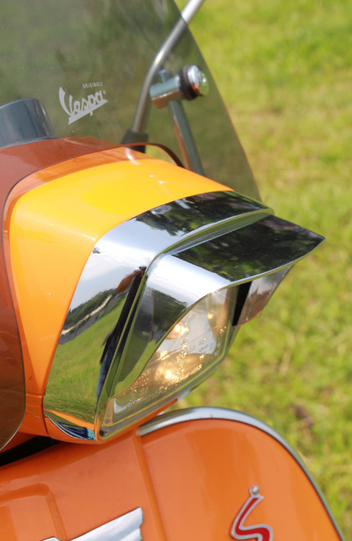 Anneau de lampe avec abat-jour pour Vespa S 50-150ccm, chrome