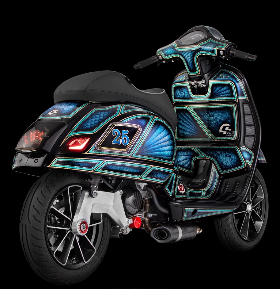 Feu arrière MK II LED pour Vespa GTS/GTS Super/GTV/GT 60 125-300ccm (-'13), teinté