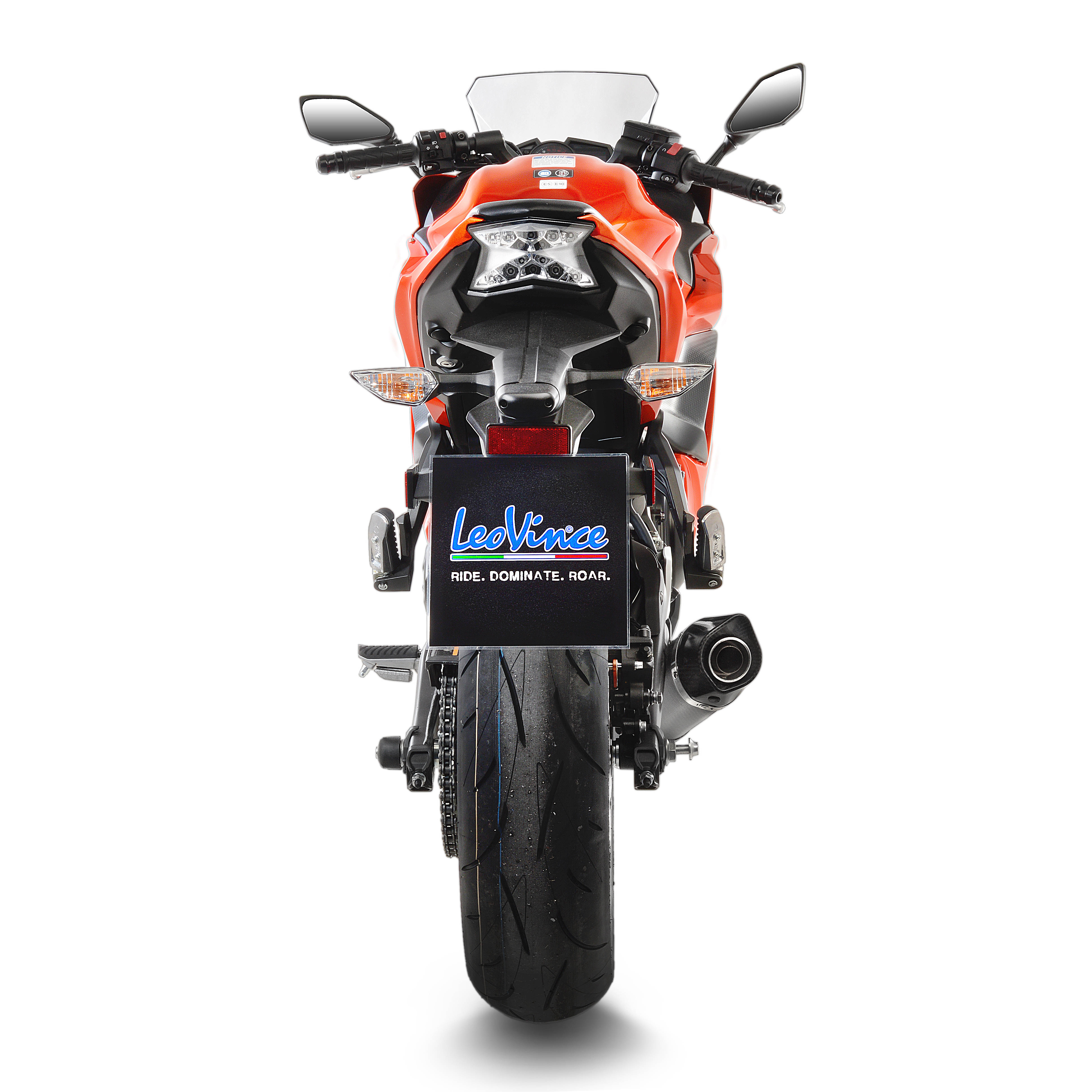 LeoVince Système d?èchappement SBK LV One Evo 2, Carbon, Système complet pour Z 650 / Ninja 650 (Bj.17-19)