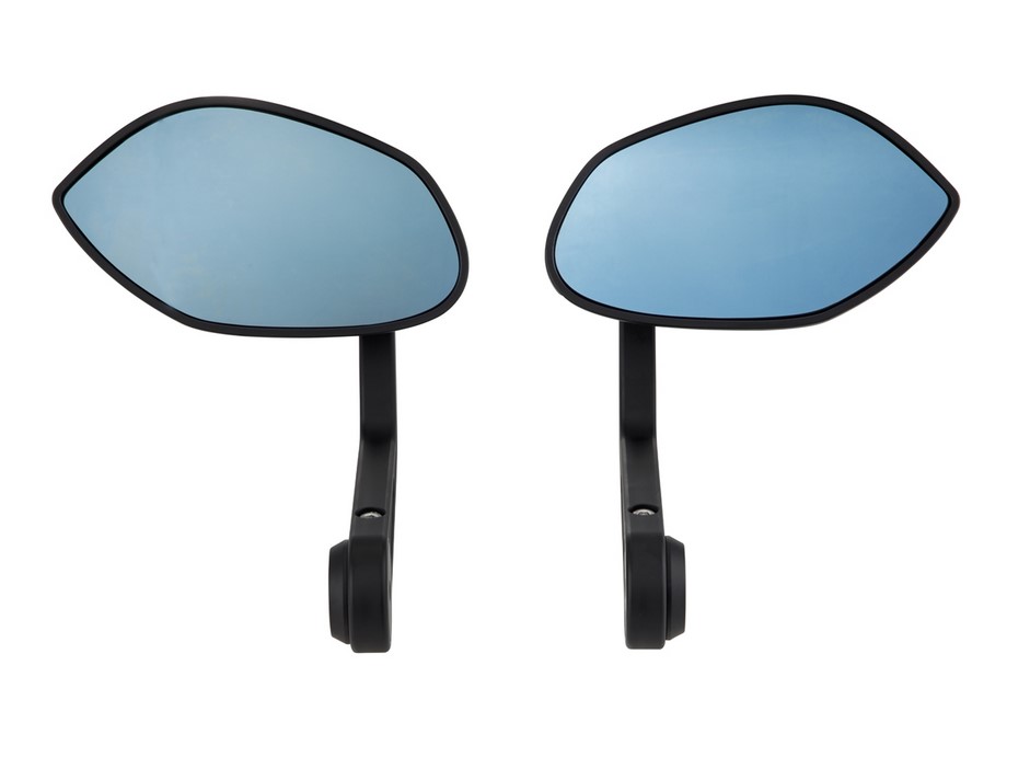 Rétroviseur d'extrémité de guidon ZELIONI pour Vespa, droite et gauche, noir mat