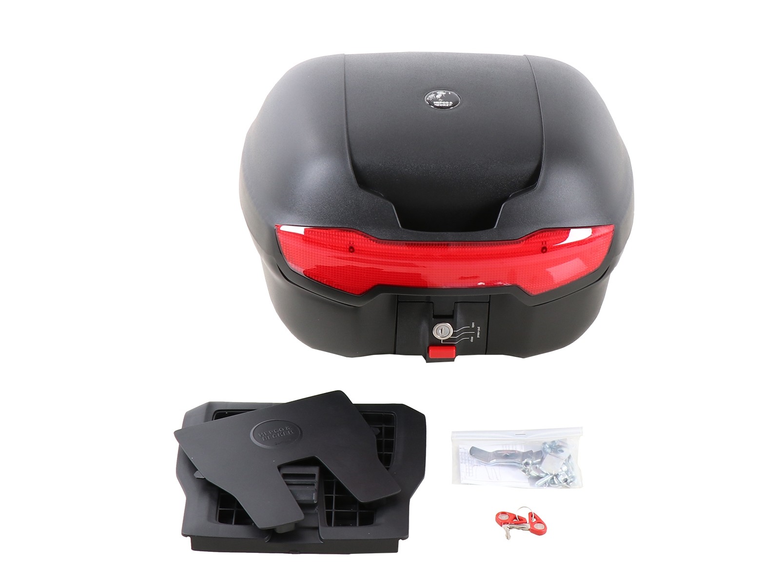 Journey Topcase 40 noir incl. palette topcase universelle pour tierce personne Original Hepco & Becker