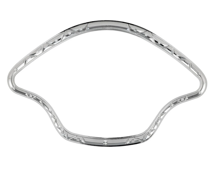 Anneau décoratif tachymètre pour Vespa Primavera/Sprint/Elettrica 50-150ccm 2T/4T AC, chrome
