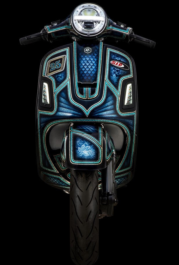 Cascade pour Vespa GTS/GTS Super/GTV/GT 60/GT/GT L 125-300ccm (-'18), noir