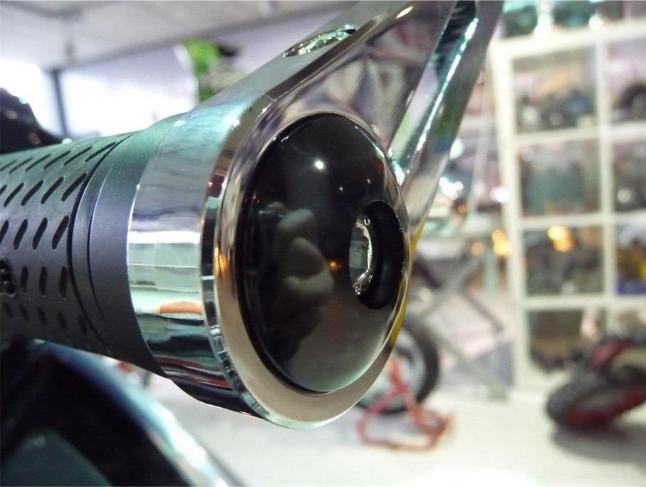 Kit de montage pour rétroviseur d'extrémité de guidon sans poids d'extrémité de guidon, noir