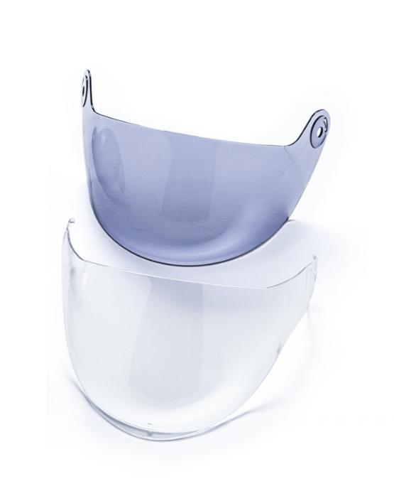 Visière Helmo Milano, FuoriRotta, teintée, anti-rayures, longue