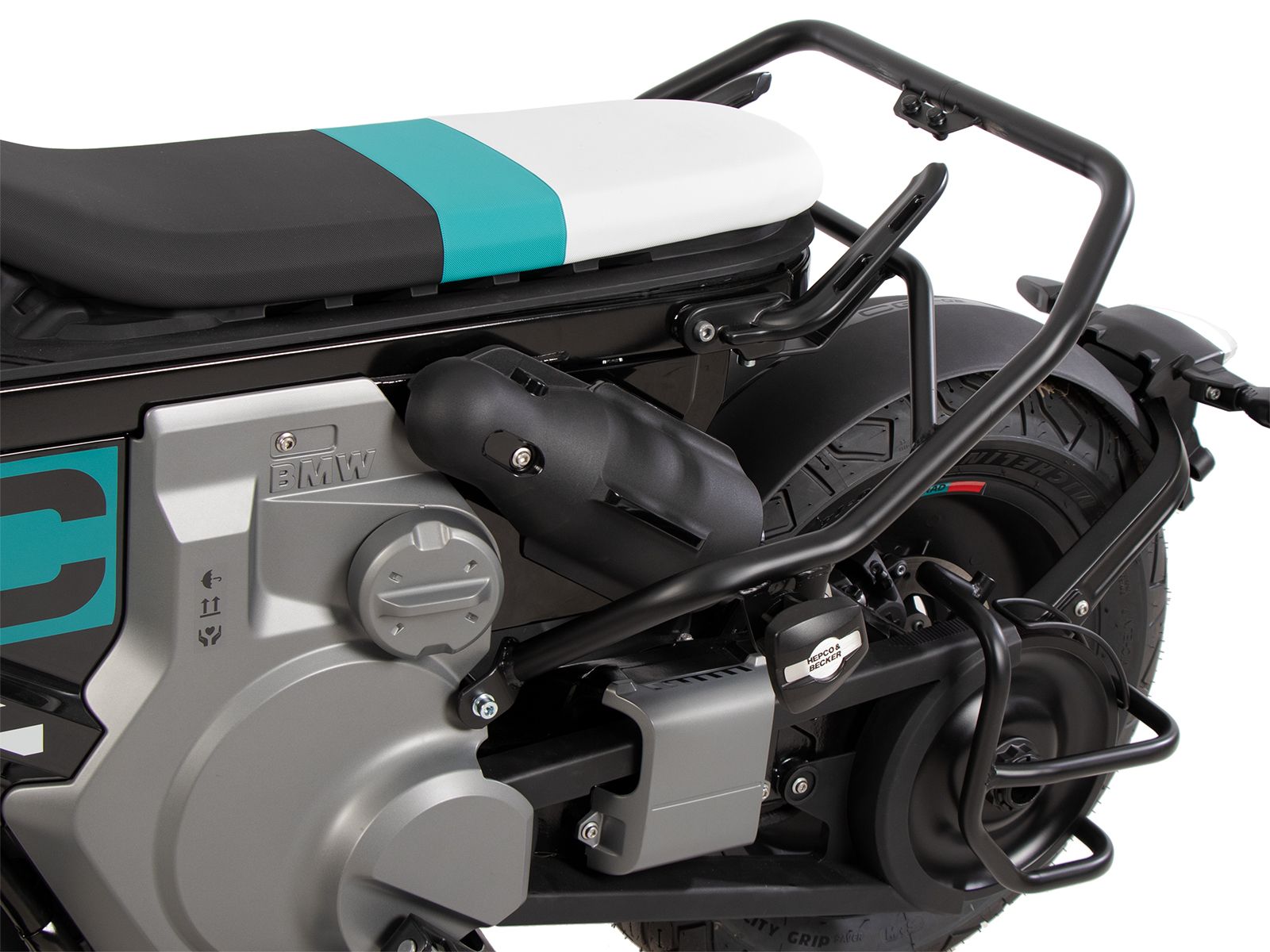 Arceau de protection arrière noir pour BMW CE 02 (23-) Hepco & Becker