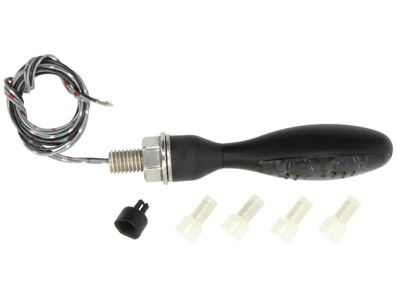 Clignotants Kellermann, feux arrière et stop, Micro 1000 DF Dark, acier, LED, HL/HR, 12 V, noir mat