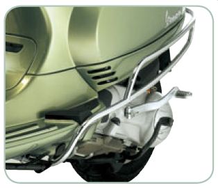 Arceaux latéraux d'origine chromés Vespa LX / LXV