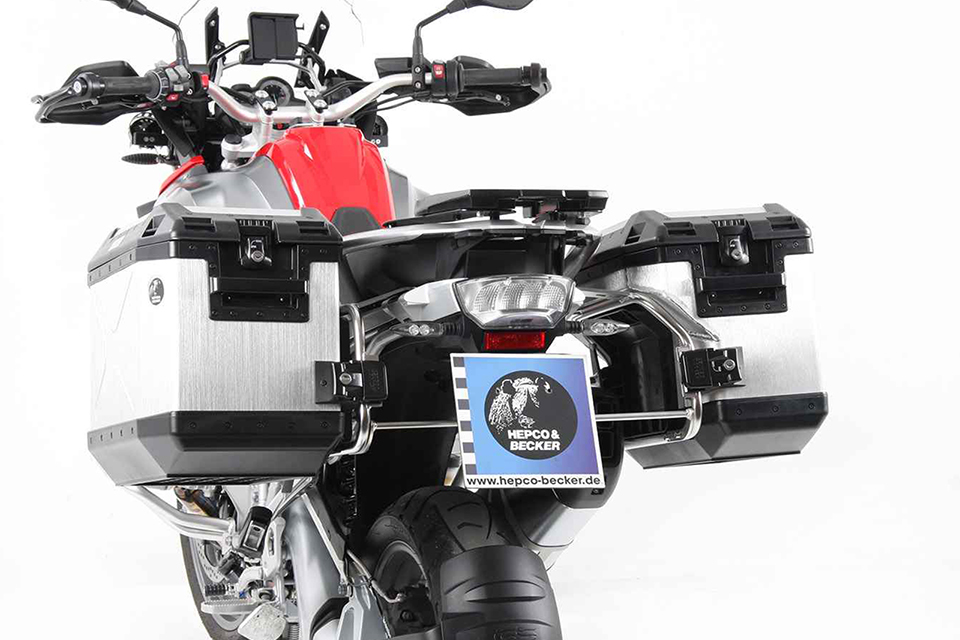 Support de valises latérales en acier inoxydable Cutout pour Xplorer Cutout Koffer 40/37 pour BMW R 1250 GS (18-23)