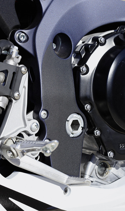 Film de protection du cadre, noir pour Suzuki GSX-R750 BJ. 2011-2017/ GSX-R600 BJ. 2011-2017