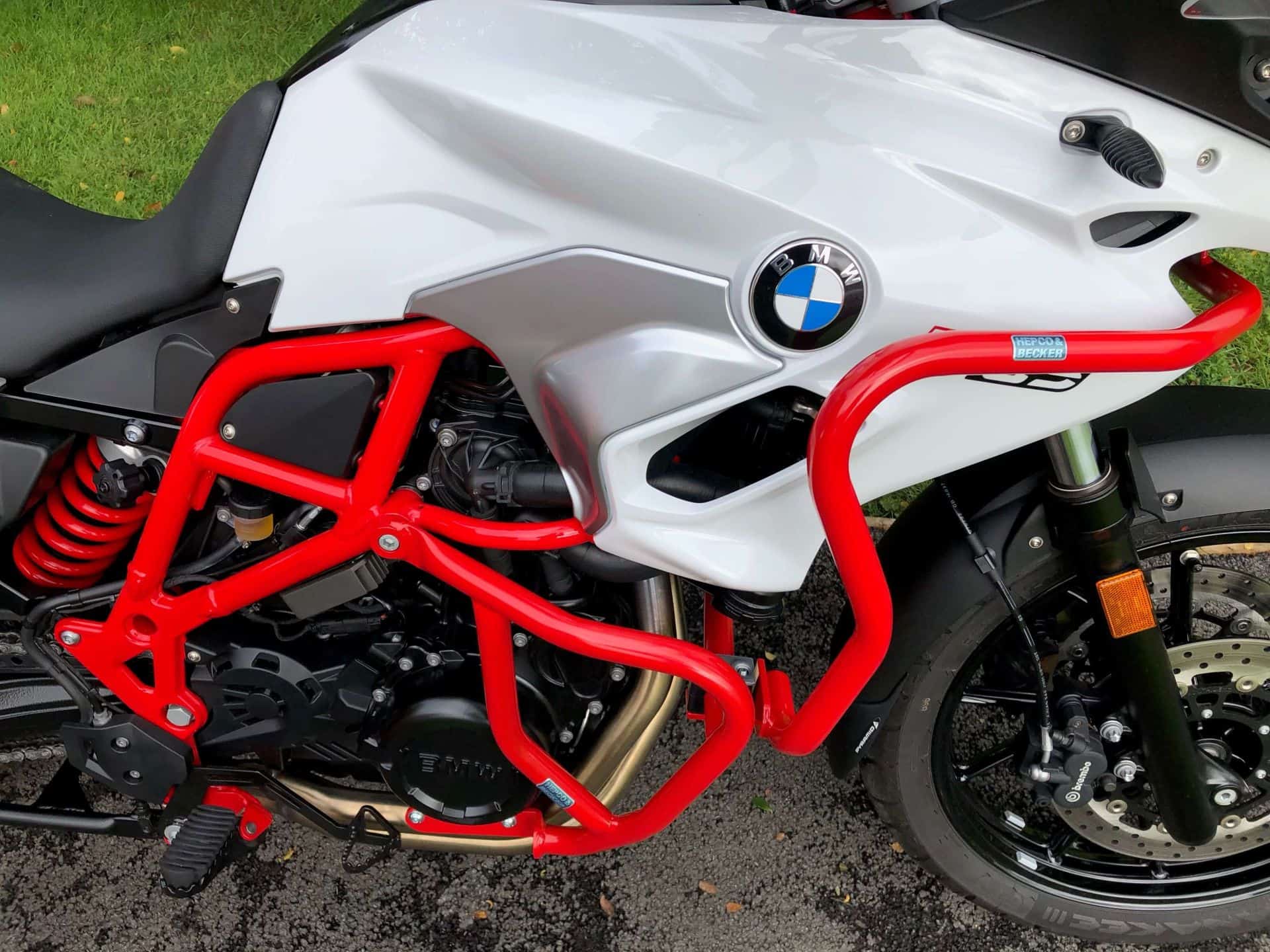 Arceau de protection moteur rouge pour BMW F 800 GS (08-18) Hepco & Becker