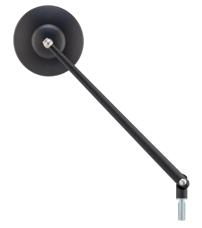 Rétroviseur standard pour Vespa, filetage à droite, noir mat