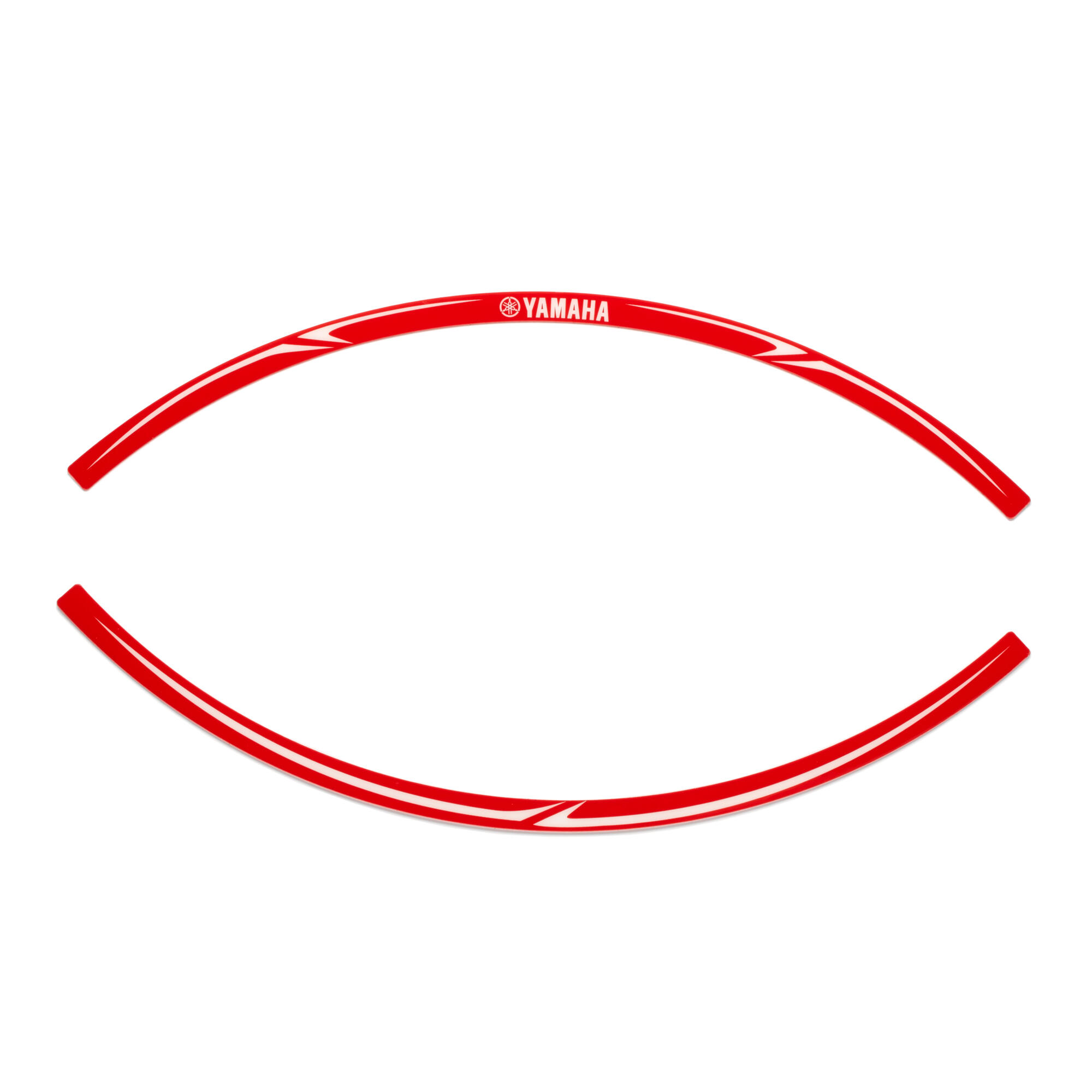 Autocollant rouge pour bord de jante Yamaha