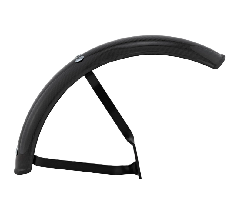 Aile Garelli EVO II pour Vespa PX 80-200ccm, carbone, support noir