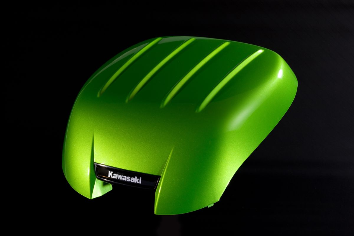 Couverture de top case 39 L Candy Lime Green Z1000SX 2013/ ZZR1400 2011 Original Kawasaki