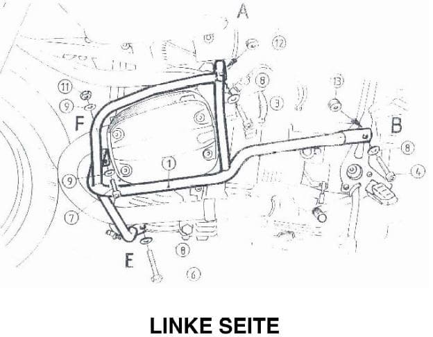 Arceau de protection moteur chromé pour BMW R 850 R (03-06)/R 1150 R (00-06) Hepco & Becker