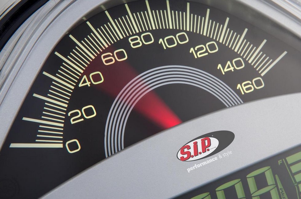 Compte-tours/tachymètre pour Vespa GTS/GTS Super/GTS SuperSport, i.e., 125-300ccm (-'14), argent