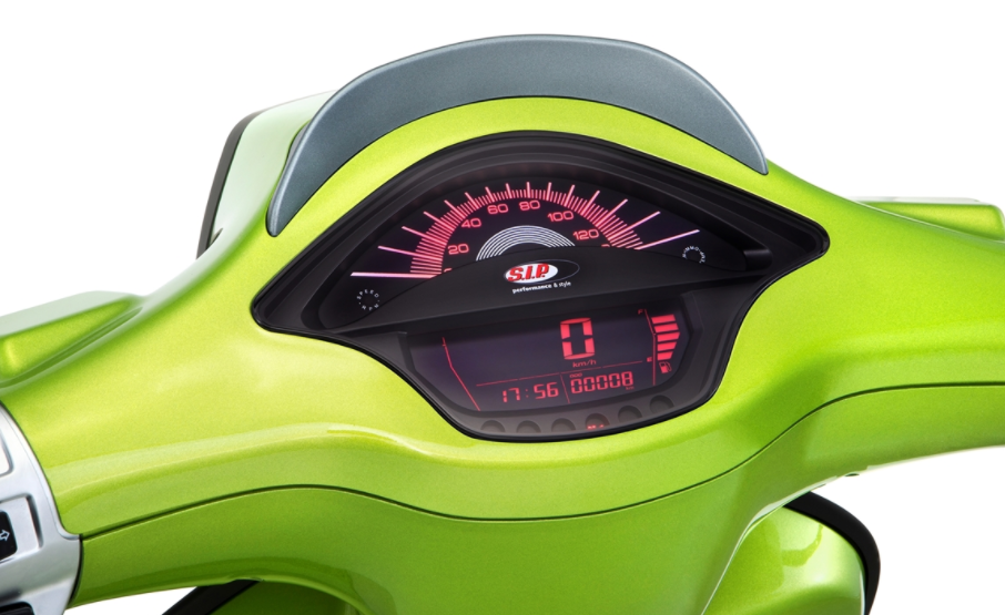 Compte-tours/tachymètre pour Vespa Primavera/Sprint 50-150ccm 2T/4T AC, noir