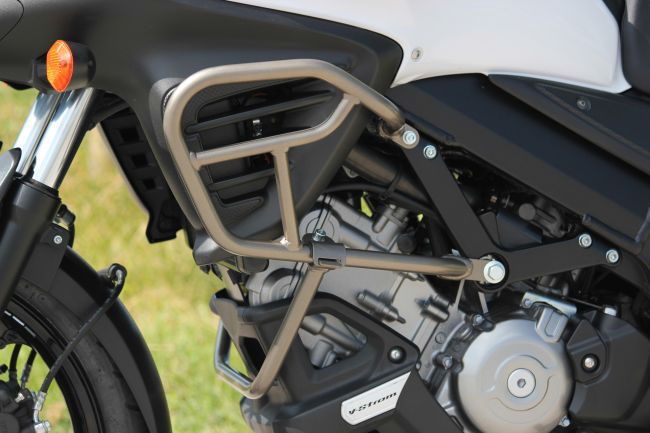 Arceau moteur, titane/or pour Suzuki V-Strom 650 BJ. 2012-2016