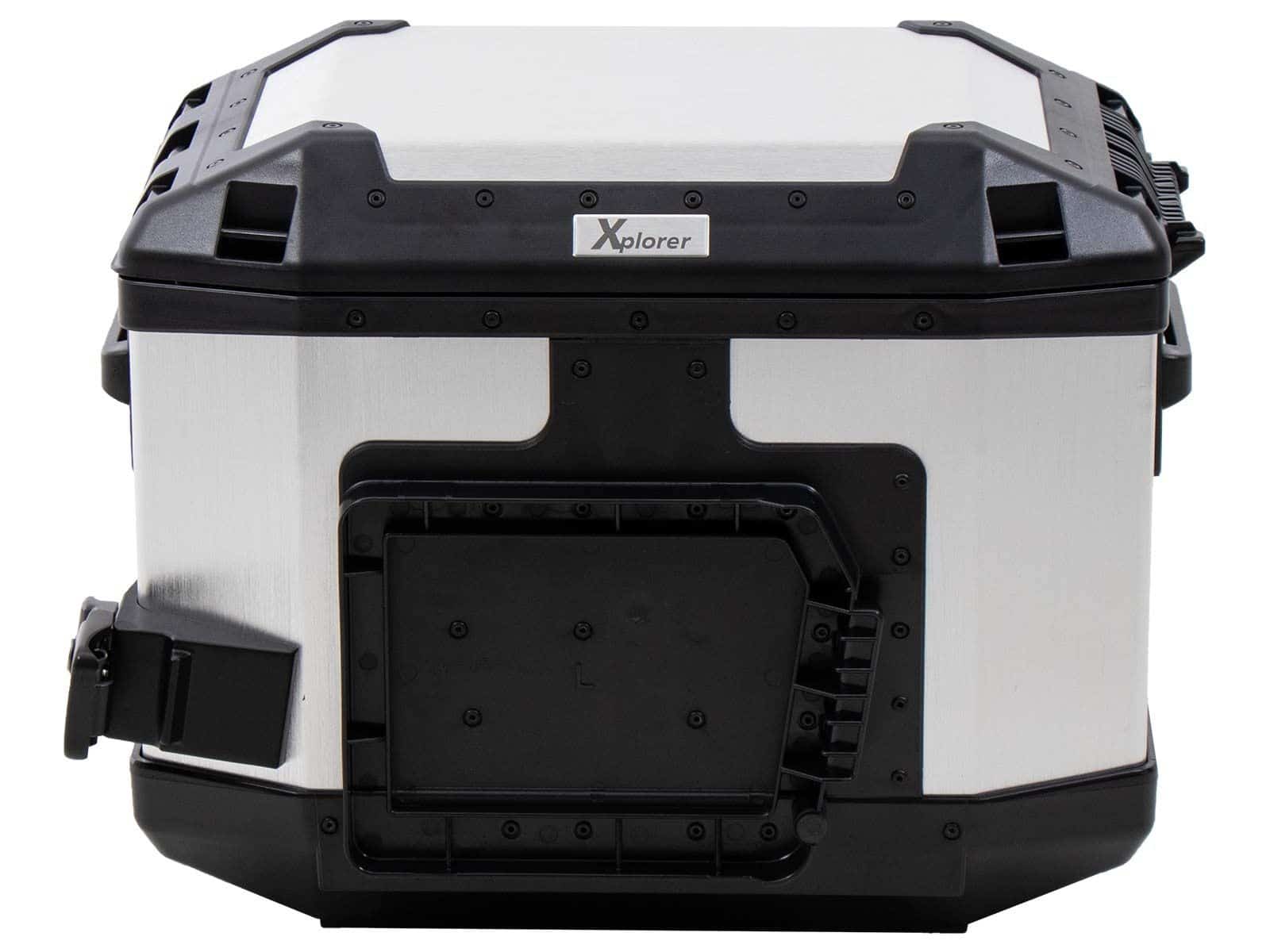 Valises latérales Alu Xplorer 40 Cutout gauche argenté Hepco & Becker