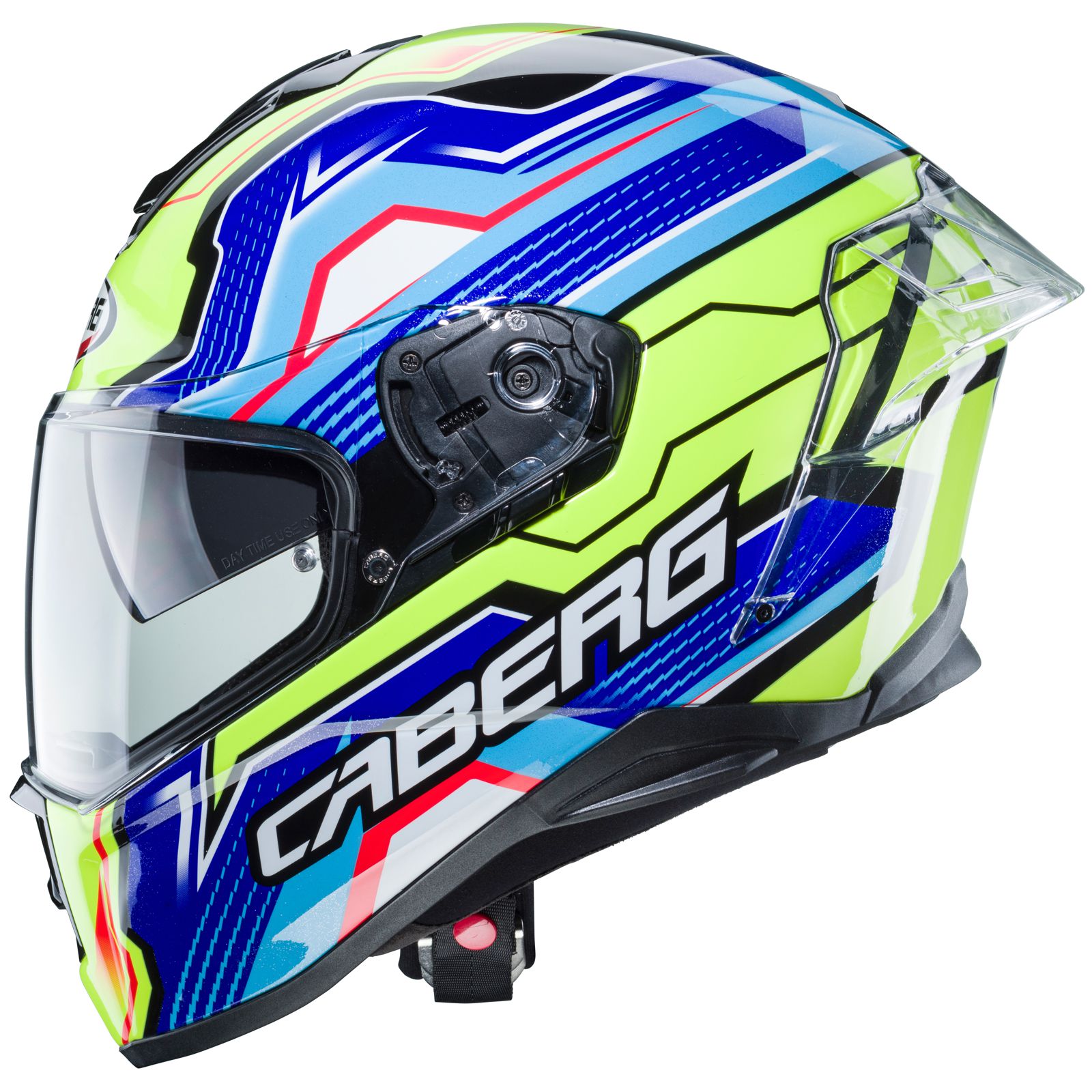 Caberg casque Drift Evo LB29, noir/bleu-fluo-jaune