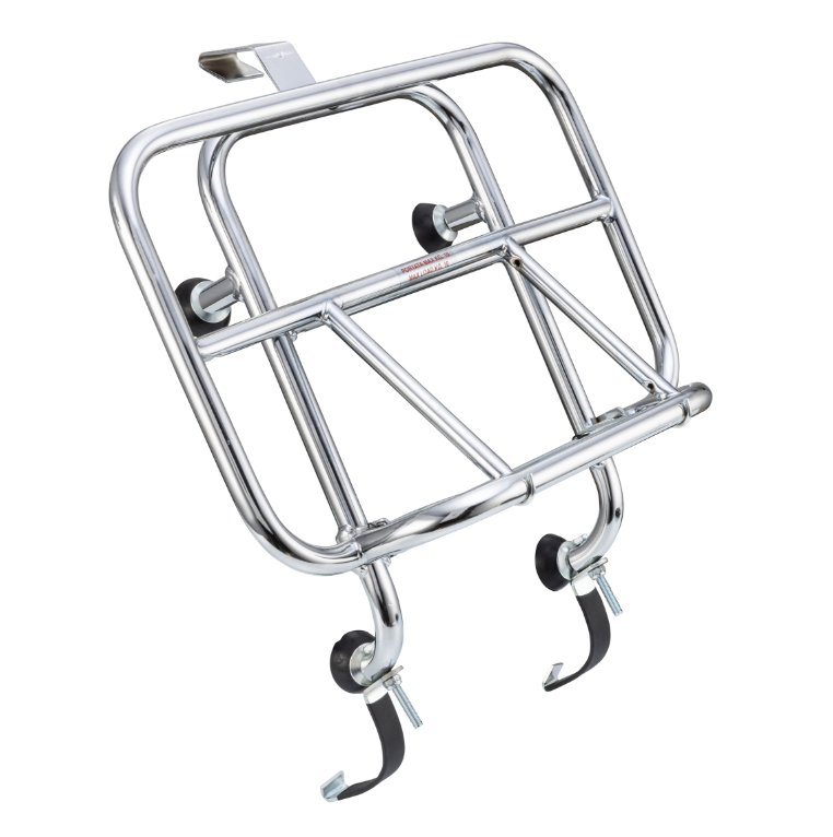 Porte-bagages avant pour Vespa GTS/GTS Super/GTV/GT 60/GT/GT L 125-300ccm, pliable, chrome