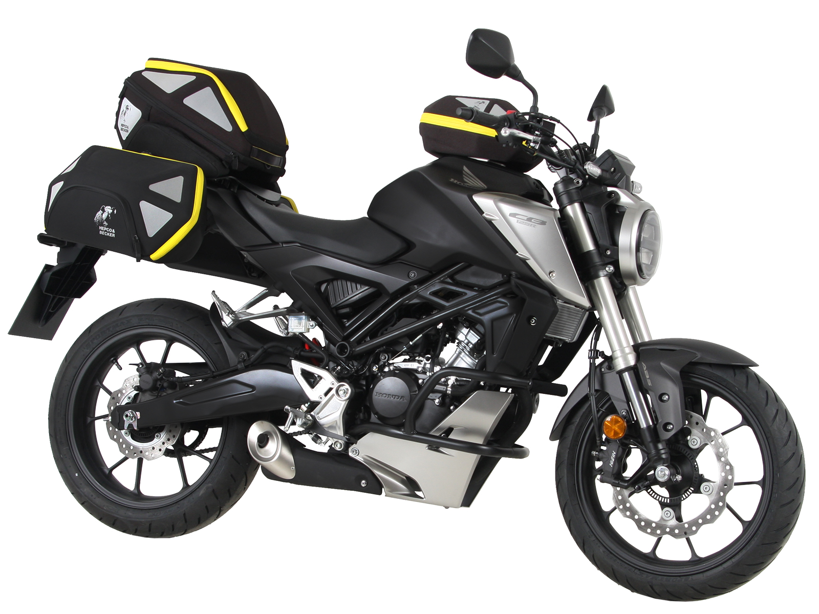 Anneau de réservoir Basic avec unité de fermeture de la sacoche de réservoir pour Honda CB 125 R (18-24)