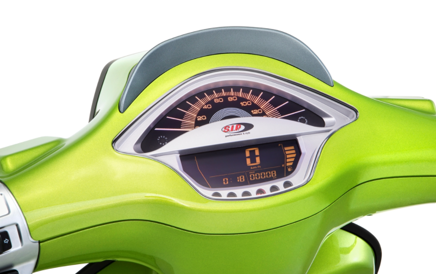 Compte-tours/tachymètre pour Vespa Primavera/Sprint 50-150ccm 2T/4T AC, argenté