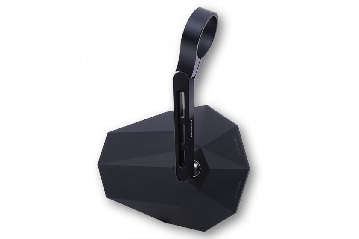 Lenkerendspiegel für Vespa links o. rechts, schwarz, Highsider Stealth X5