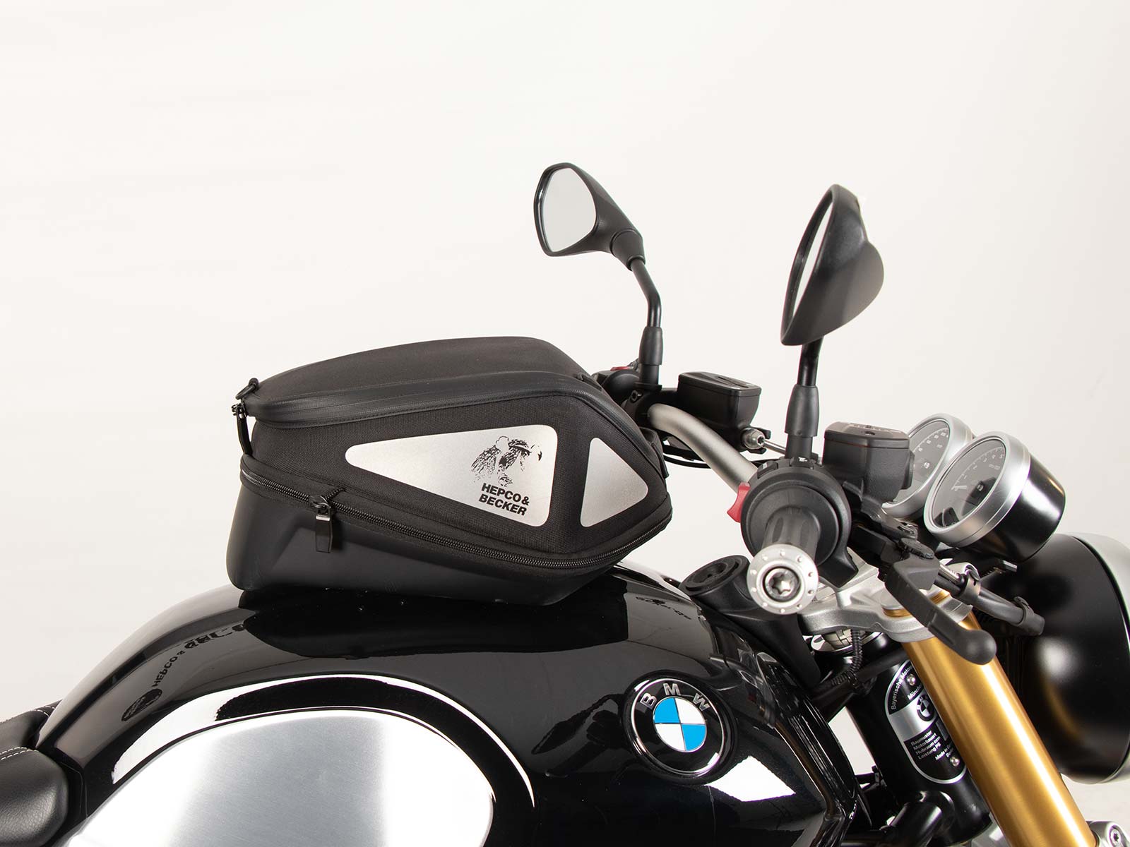 Anneau de réservoir Basic avec unité de fermeture de la sacoche de réservoir pour BMW R nineT Racer (17-20) Hepco & Becker