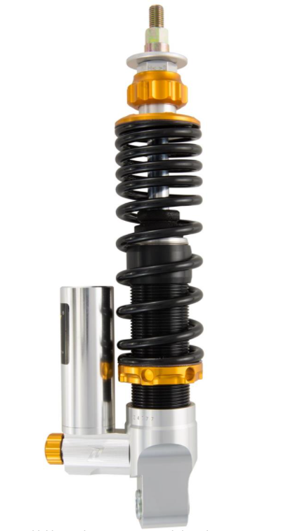 Amortisseur "Black Edition", avant pour Vespa Primavera/Sprint 50 -150ccm 2T/4T AC, argent/orange