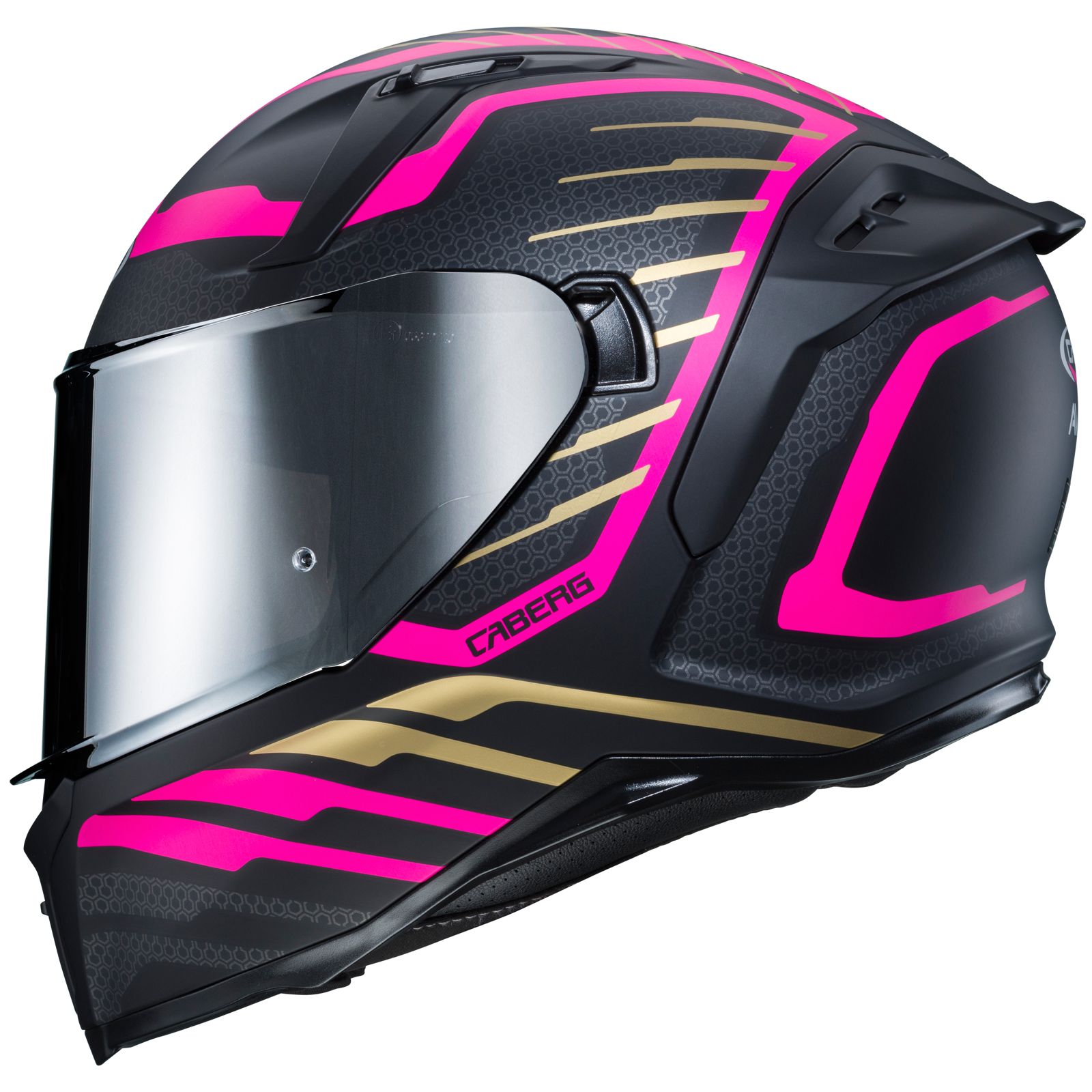 Caberg casque Avalon Forge, noir mat/or fuchsia