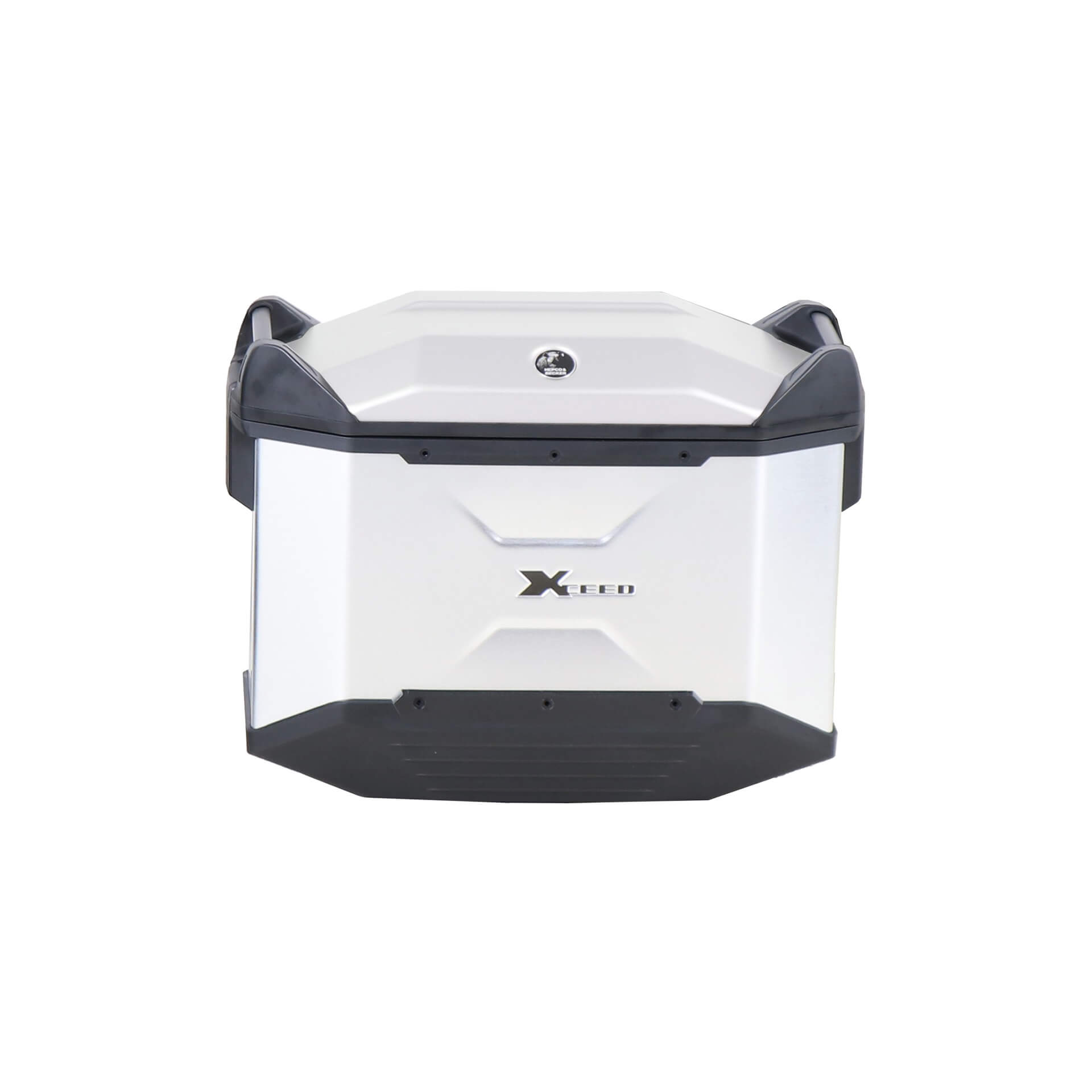 Topcase Xceed 45 litres en aluminium argenté