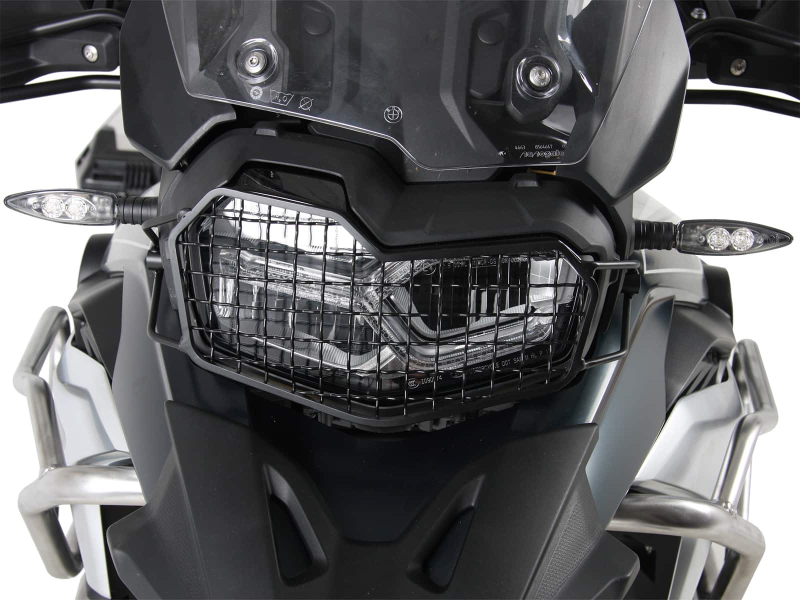 Grille de protection des feux noire pour BMW F 750 GS Hepco & Becker