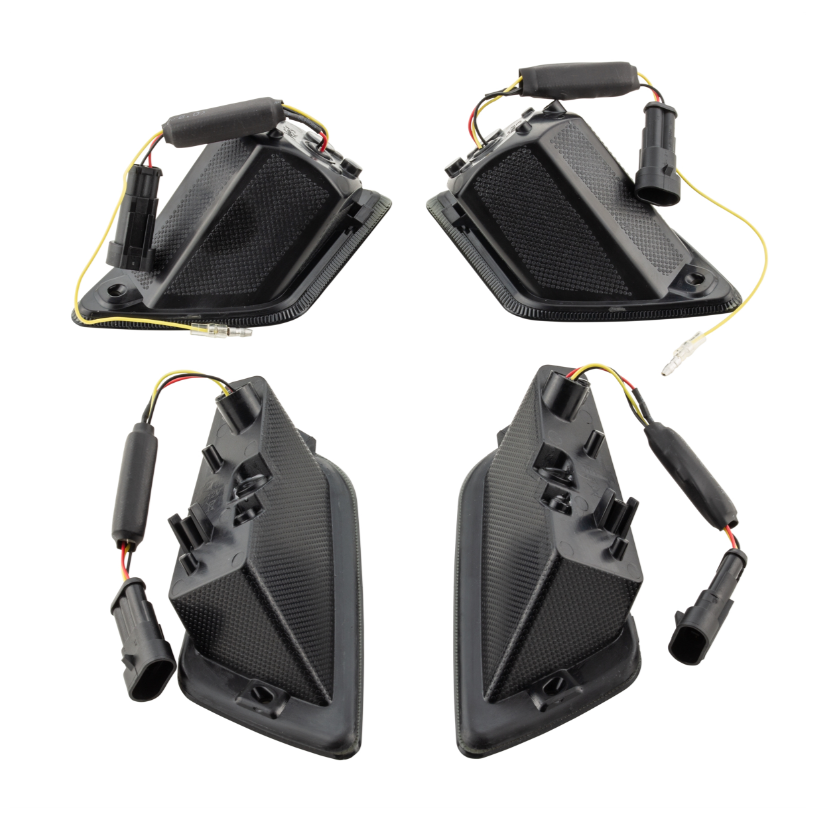 Kit de clignotants avant & arrière pour Vespa GTS/GTS Super/GTV 125-300ccm, teintés