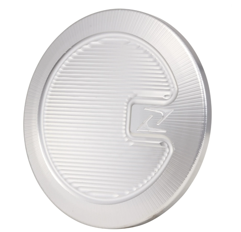 Cache poussière tambour de frein/moyeu de roue avant pour Vespa, argenté